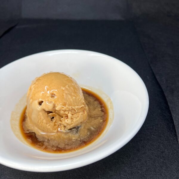 Helado de turrón con Pedro Ximenez
